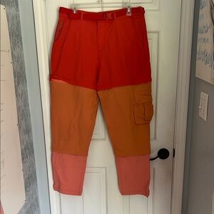 Outdoor Voices Color-Block Ankle Cropped Zip Off Pants